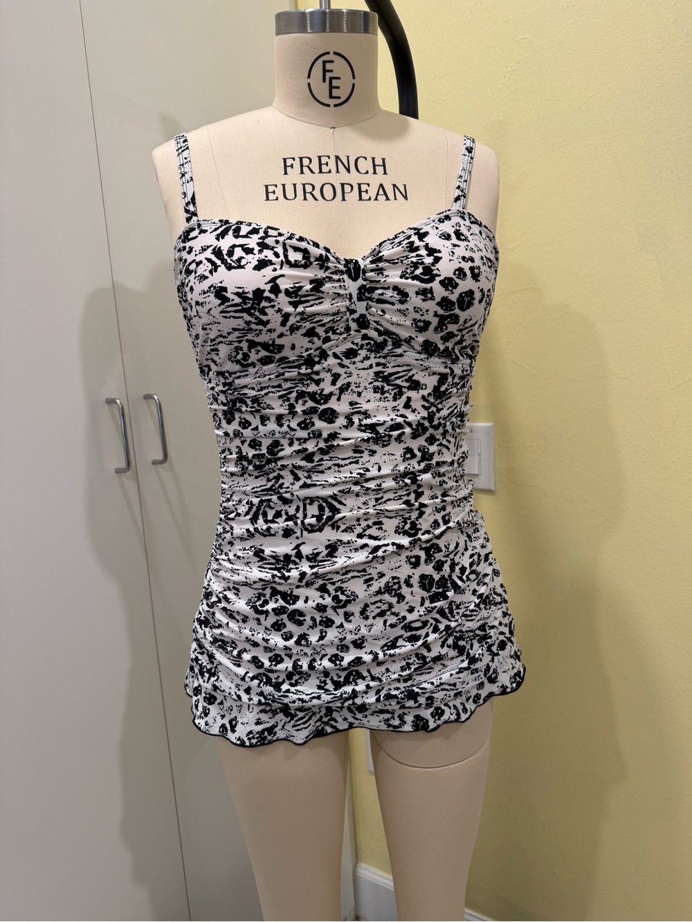 Black & White Animal Print Swimsut